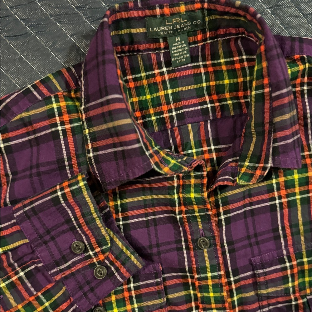 Ralph Lauren Women’s Medium Multicolor Plaid Shirt